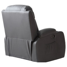 Rukwa Faux Leather Heated Massage Recliner Chair